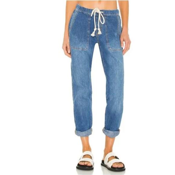 One Teaspoon Jeans womens Size L Shabbies Drawstring Boyfriend Jogger Relaxed - Picture 2 of 11